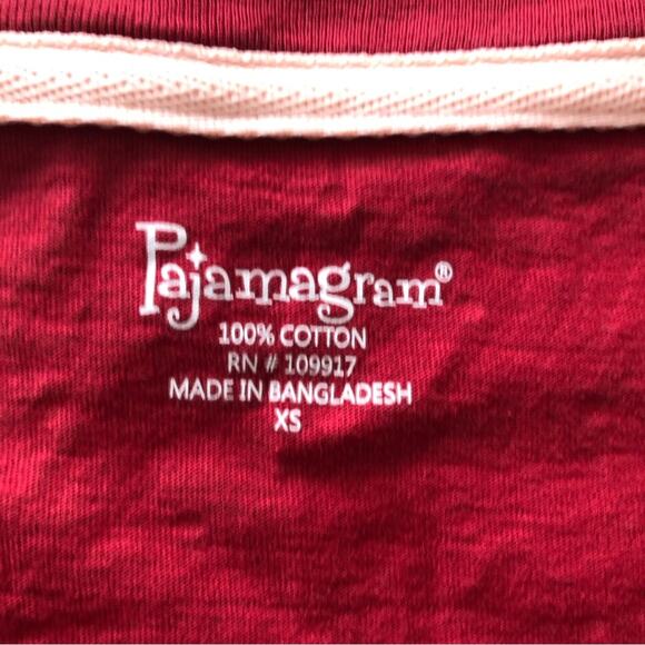 Pajamagram Women's Classic Polka Dot Jersey Pullover Pajamas in Red and Pink - Picture 8 of 8